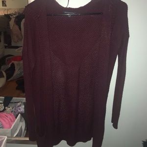 American Eagle Hooded Cardigan